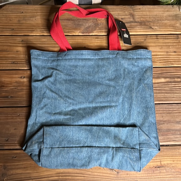 Levi’s X Disney Mickey Mouse Back Pocket Red Handled Tote Bag - Picture 8 of 15